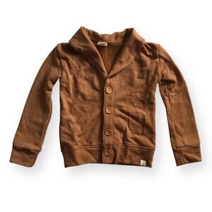 Lulu + Roo camel french terry cardigan